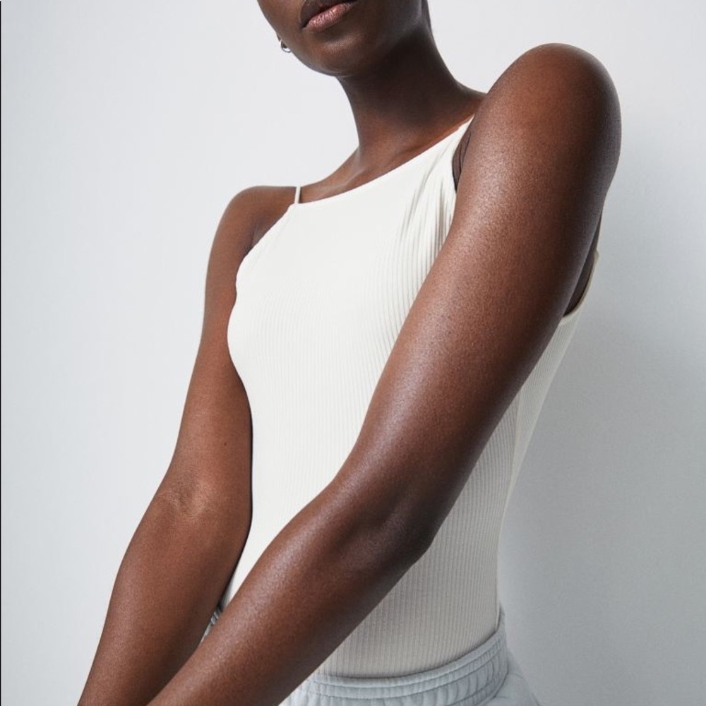 Ribbed Thong Bodysuit